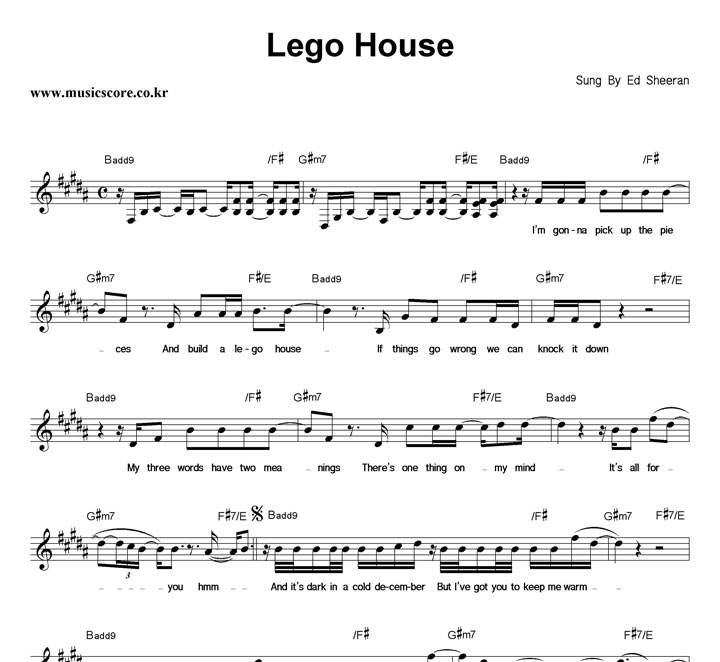 Ed Sheeran Lego House Ǻ