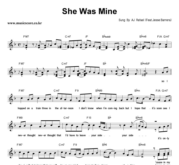 AJ Rafael She Was Mine (Feat.Jesse Barrera) Ǻ