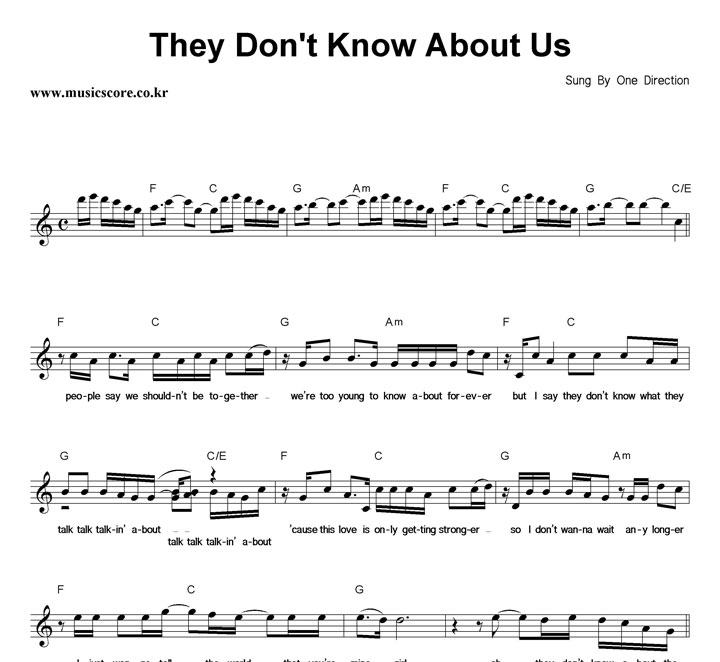 One Direction They Don't Know About Us Ǻ