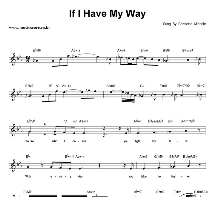Chrisette Michele If I Have My Way Ǻ
