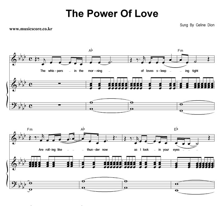 Celine Dion The Power Of Love ǾƳ Ǻ