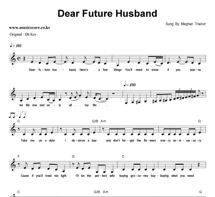 Meghan Trainor Dear Future Husband  CŰ Ǻ