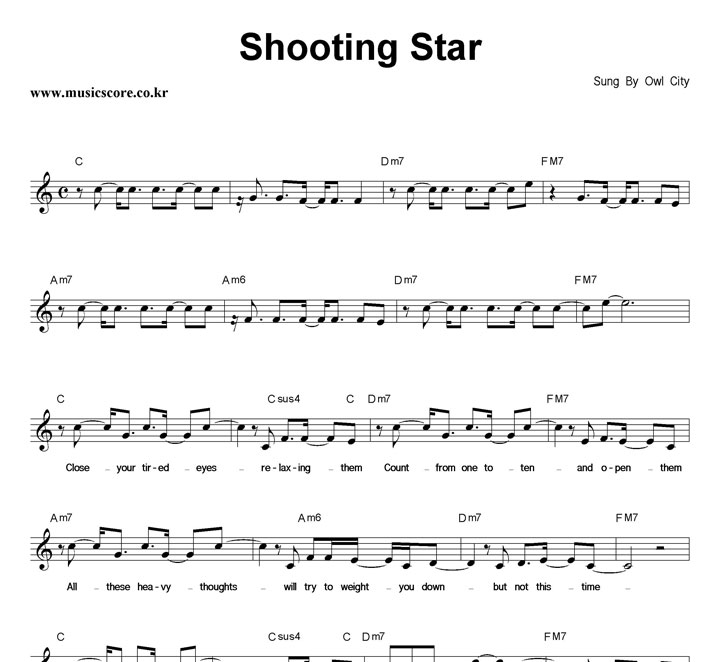 Owl City Shooting Star Ǻ