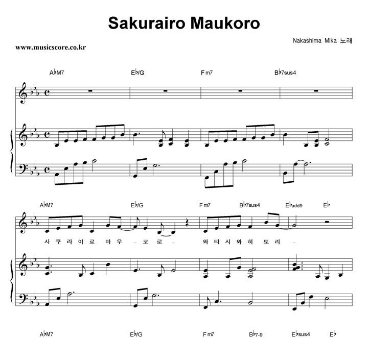 Nakashima Mika Sakurairo Maukoro (ȫ ⹫) ǾƳ Ǻ