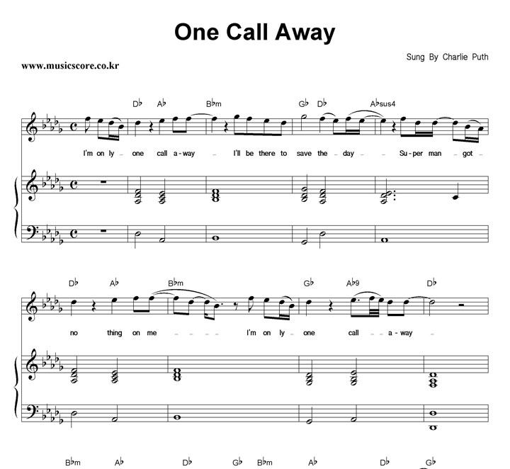 Charlie Puth One Call Away ǾƳ Ǻ