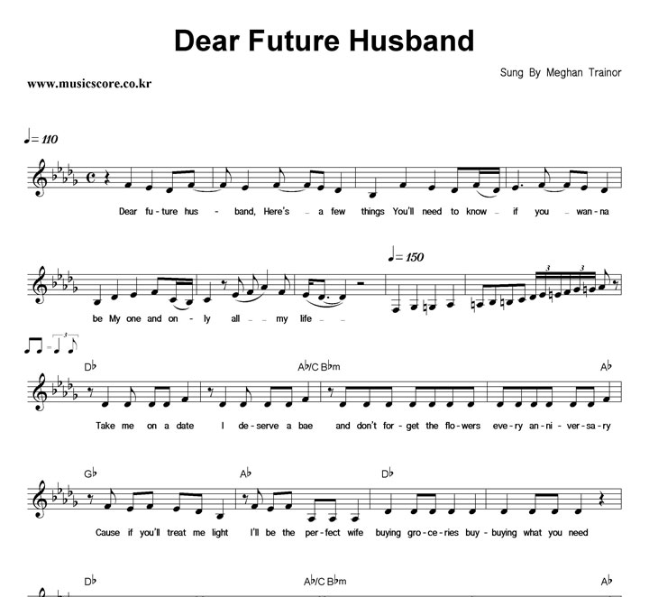 Meghan Trainor Dear Future Husband Ǻ