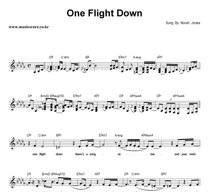 Norah Jones One Flight Down Ǻ