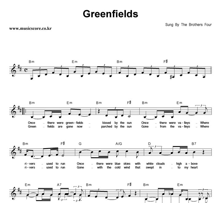 Brothers Four Greenfields Ǻ