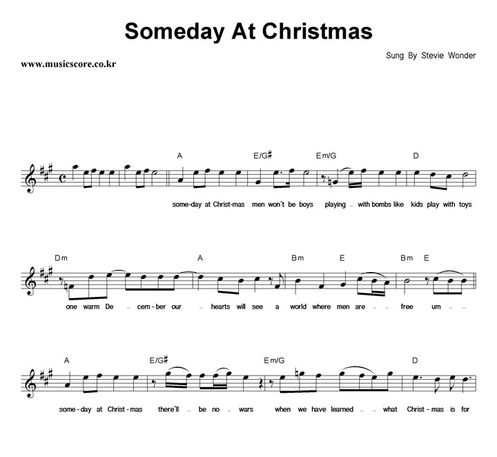 Stevie Wonder Someday At Christmas Ǻ