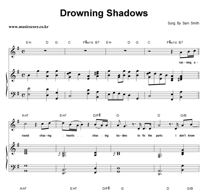 Sam Smith Drowning Shadows ǾƳ Ǻ