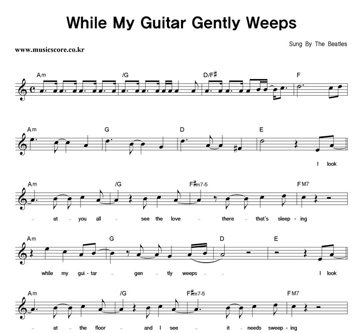 The Beatles While My Guitar Gently Weeps Ǻ