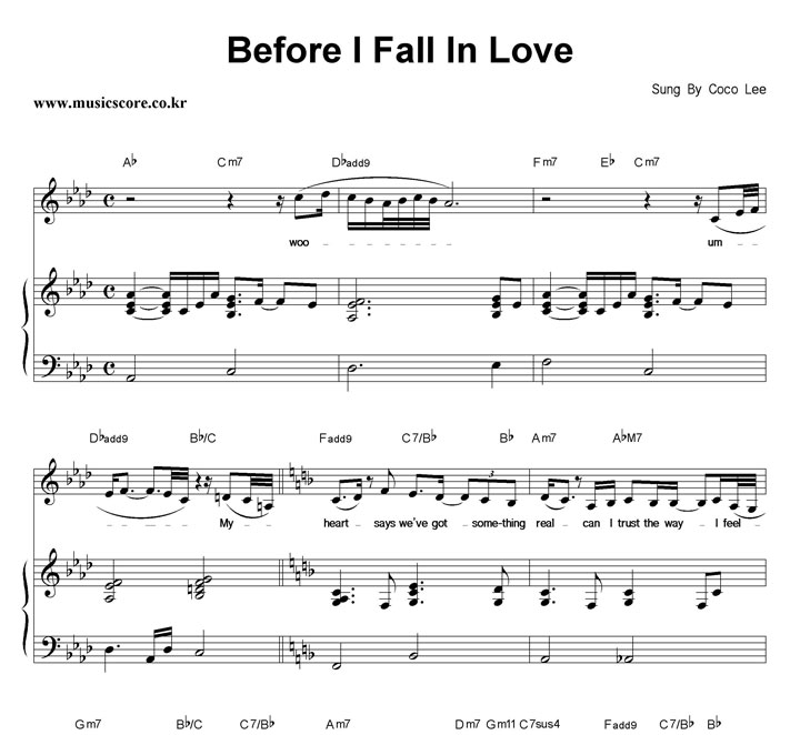 Coco Lee Before I Fall In Love ǾƳ Ǻ