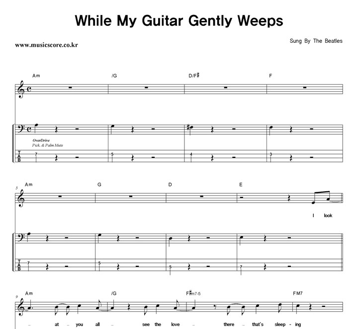 The Beatles While My Guitar Gently Weeps  ̽ Ÿ Ǻ