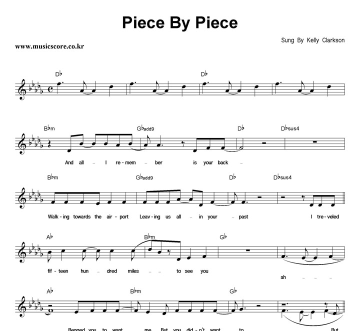 Kelly Clarkson Piece By Piece Ǻ