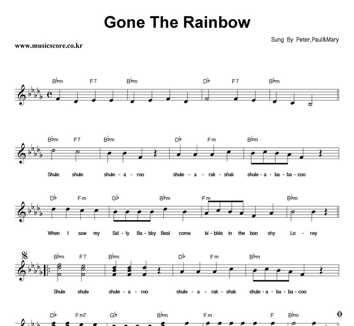 Peter,Paul & Mary Gone The Rainbow Ǻ