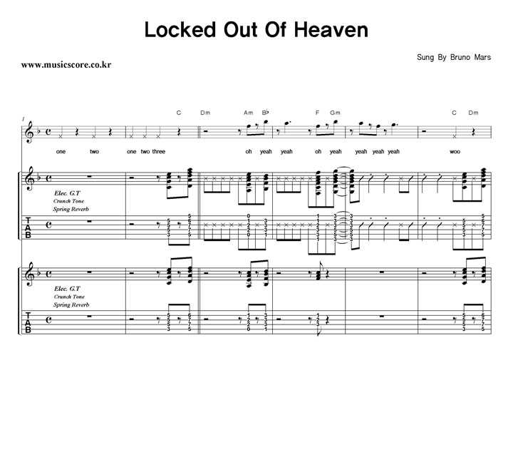 Bruno Mars Locked Out Of Heaven  Ÿ Ÿ Ǻ