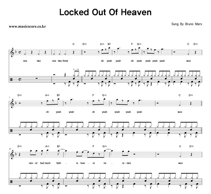 Bruno Mars Locked Out Of Heaven  巳 Ǻ