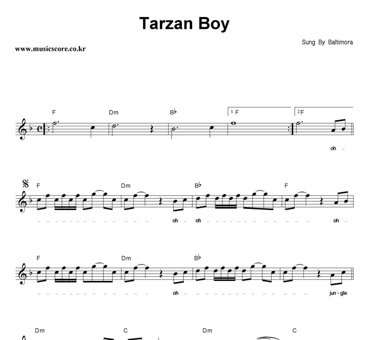 Baltimora Tarzan Boy Ǻ