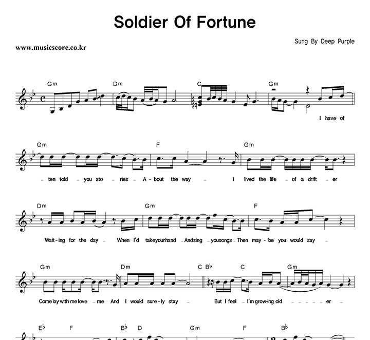 Deep Purple Soldier Of Fortune Ǻ