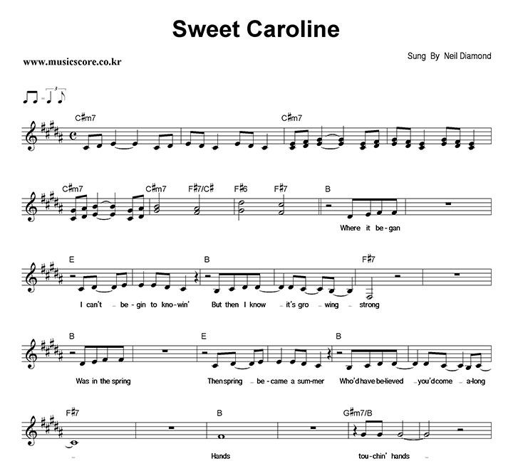 Neil Diamond Sweet Caroline Ǻ