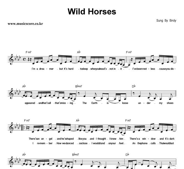 Birdy Wild Horses Ǻ