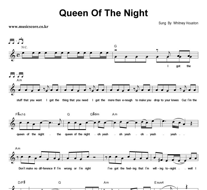 Whitney Houston Queen Of The Night Ǻ