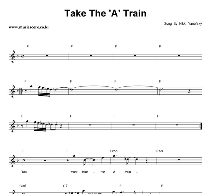 Nikki Yanofsky Take The 'A' Train Ǻ