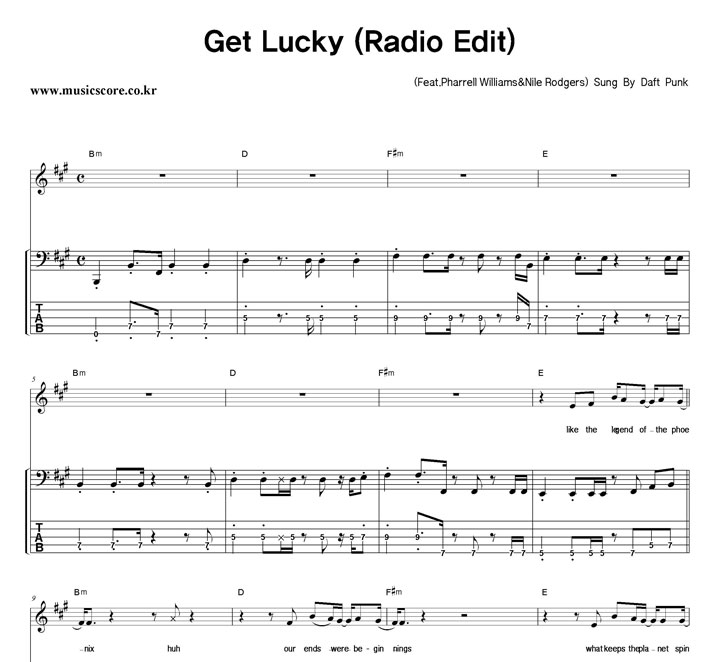 Daft Punk Get Lucky (Radio Edit)  ̽ Ÿ Ǻ