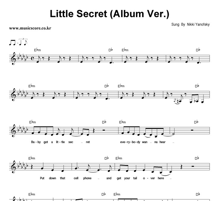 Nikki Yanofsky Little Secret (Album Ver.) Ǻ