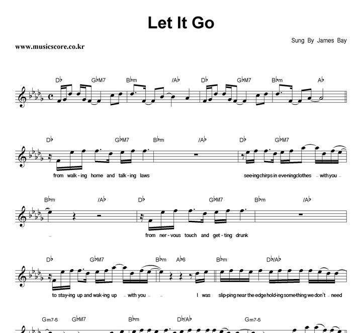 James Bay Let It Go Ǻ