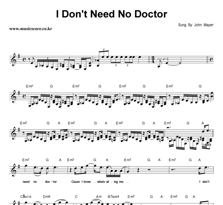 John Mayer I Don't Need No Doctor (Live) Ǻ