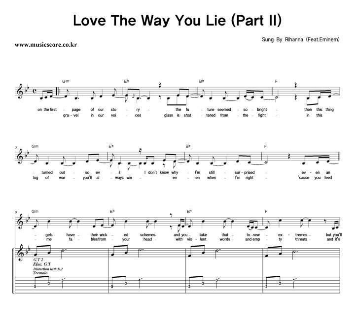 Rihanna Love The Way You Lie (PartII)  Ÿ Ÿ Ǻ