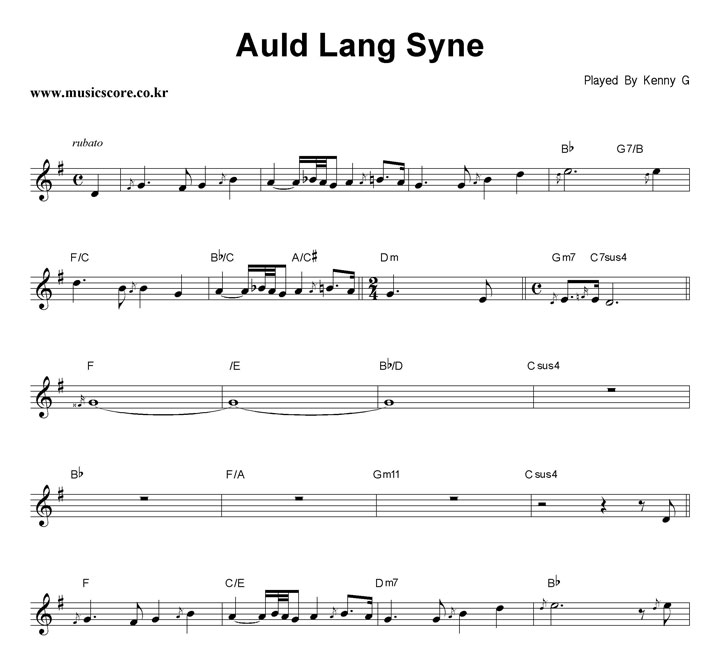 Kenny G Auld Lang Syne  GŰ Ǻ