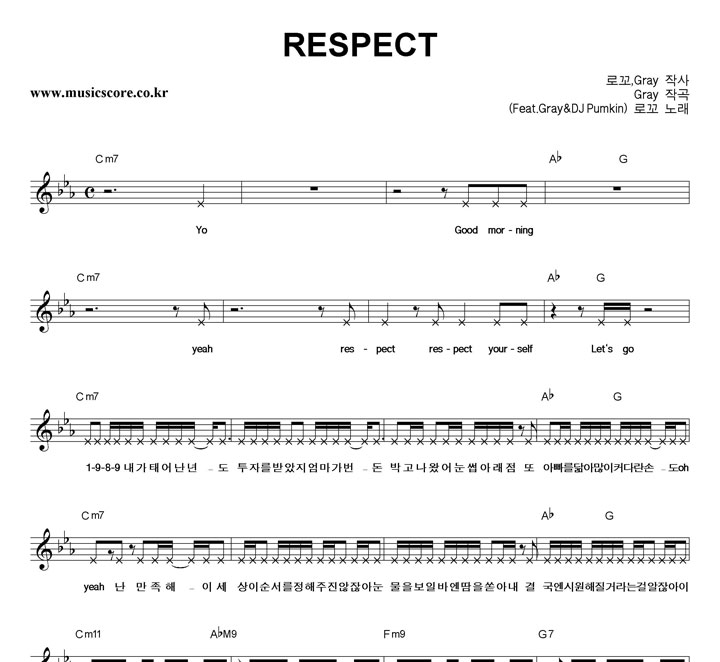 β RESPECT (Feat.Gray & DJ Pumkin) Ǻ