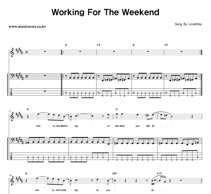 Loverboy Working For The Weekend  ̽ Ÿ Ǻ