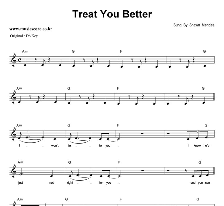 Shawn Mendes Treat You Better  CŰ Ǻ