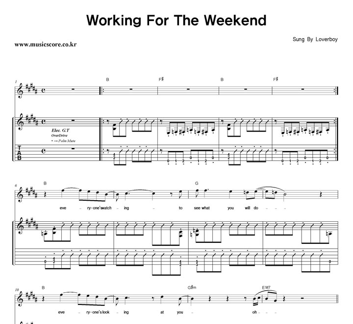 Loverboy Working For The Weekend  Ÿ Ÿ Ǻ