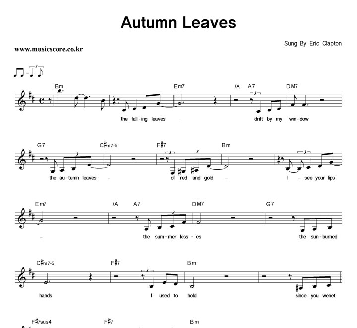 Eric Clapton Autumn Leaves Ǻ