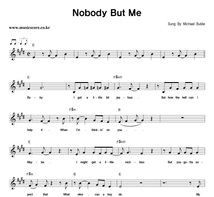 Michael Buble Nobody But Me Ǻ