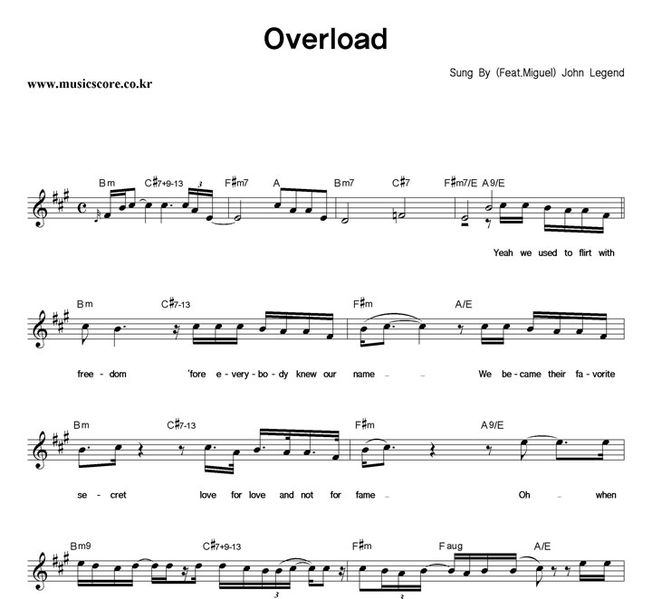 John Legend Overload Ǻ
