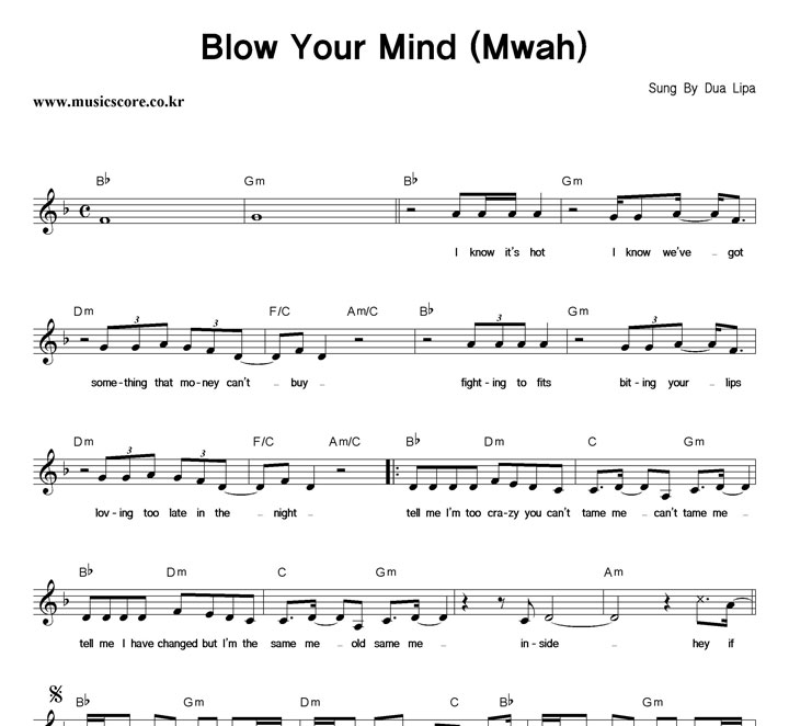 Dua Lipa Blow Your Mind Ǻ