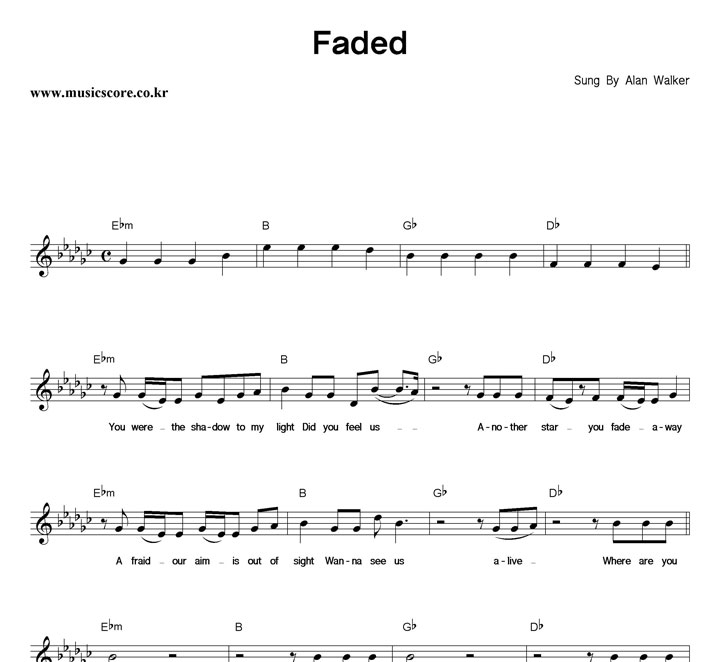 Alan Walker Faded Ǻ