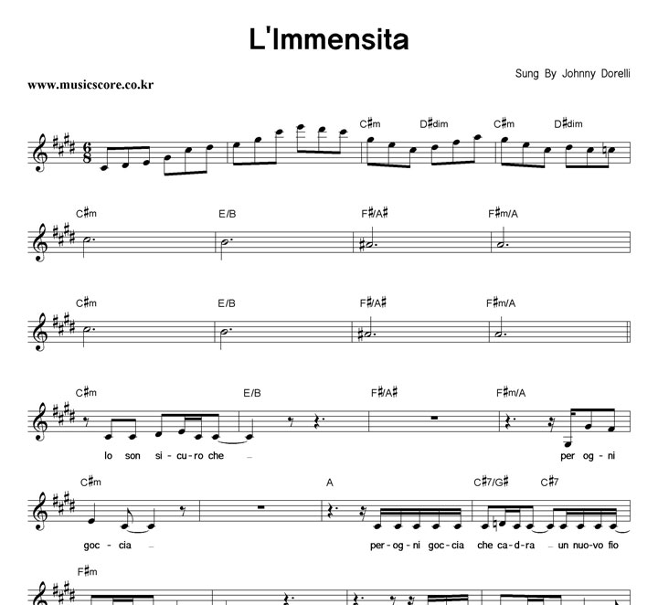 Johnny Dorelli L'Immensita Ǻ