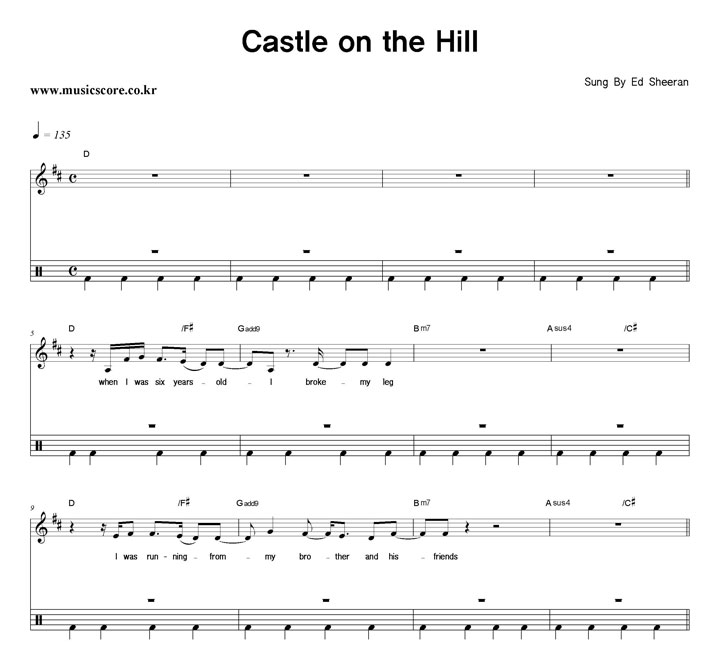 Ed Sheeran Castle on the Hill  巳 Ǻ