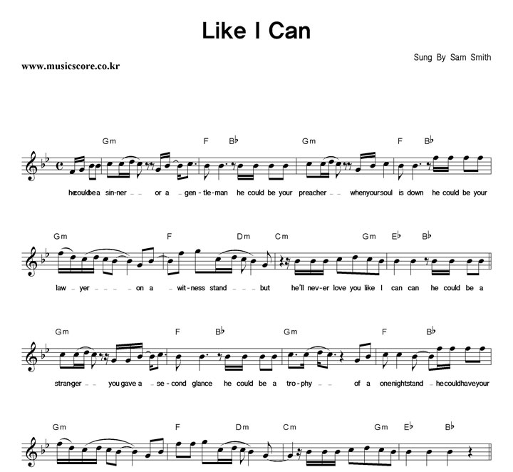 Sam Smith Like I Can Ǻ