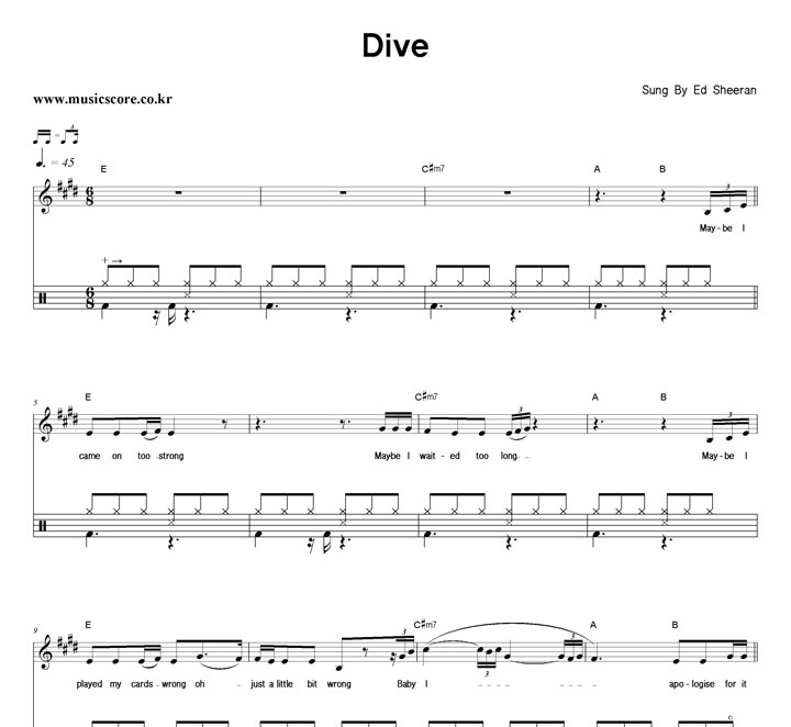 Ed Sheeran Dive  巳 Ǻ