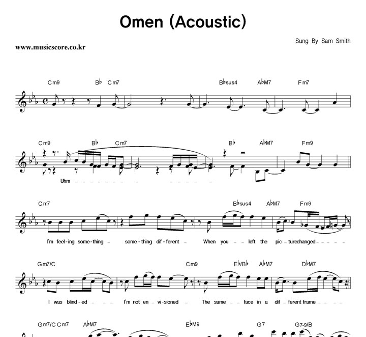 Sam Smith Omen (Acoustic) Ǻ