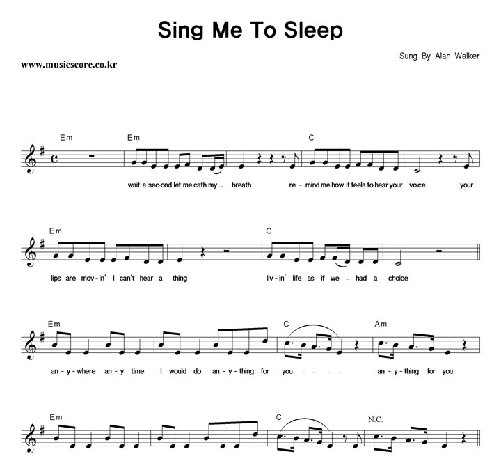 Alan Walker Sing Me To Sleep Ǻ