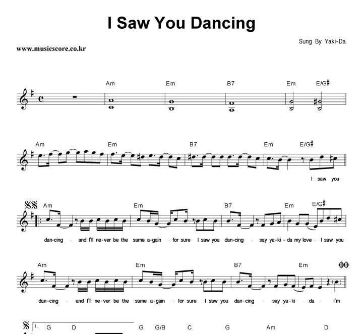 Yaki-Da I Saw You Dancing Ǻ