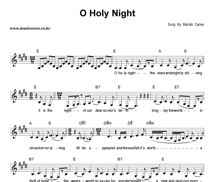 Mariah Carey O Holy Night Ǻ